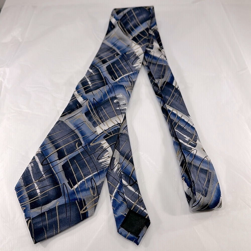 Jerry Garcia “Space Containers” Collection 46 Extra Long Mens Neck Tie ⭐️ EUC